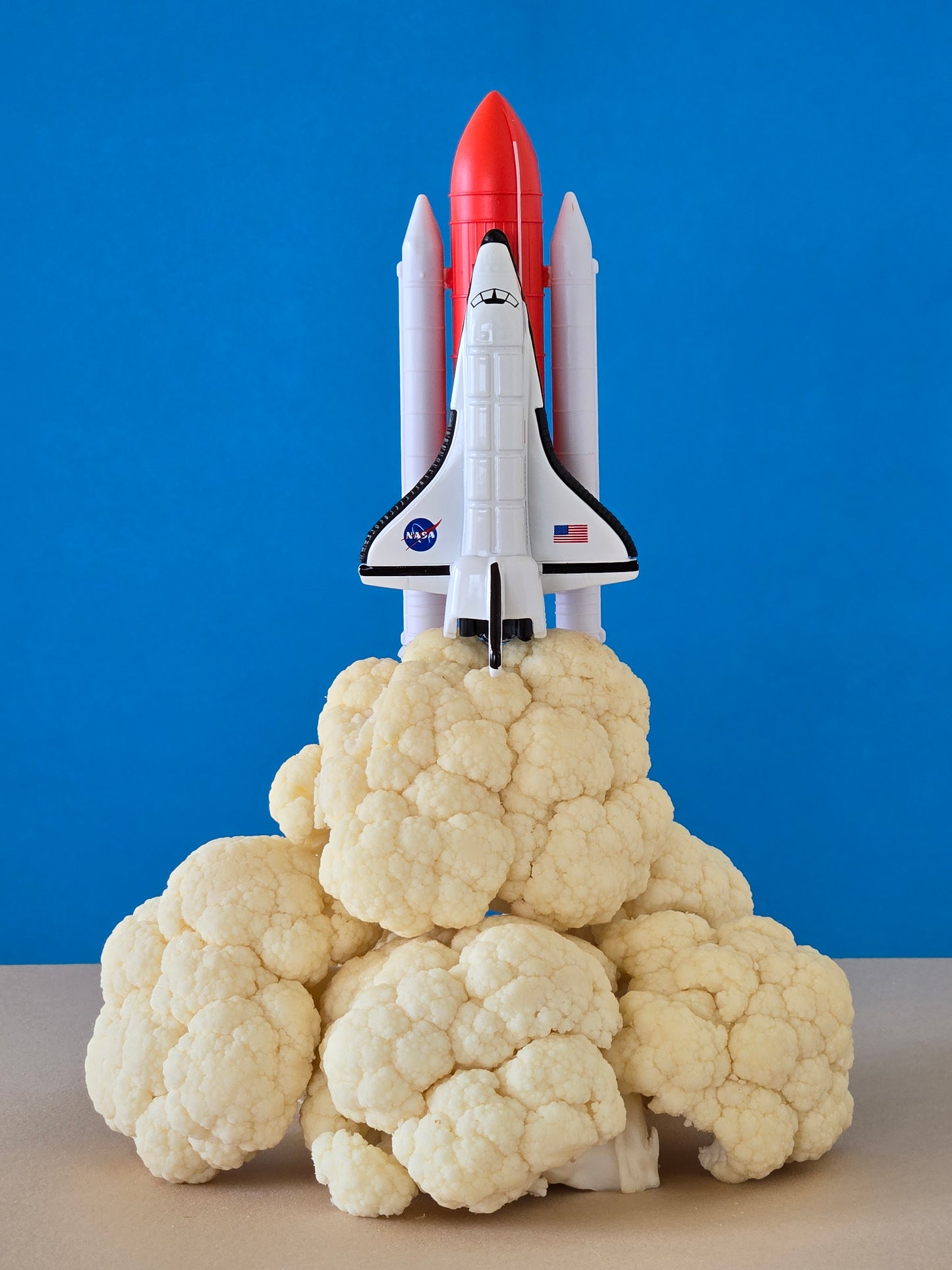 Rocket with Cauliflower Smoke Greeting Card