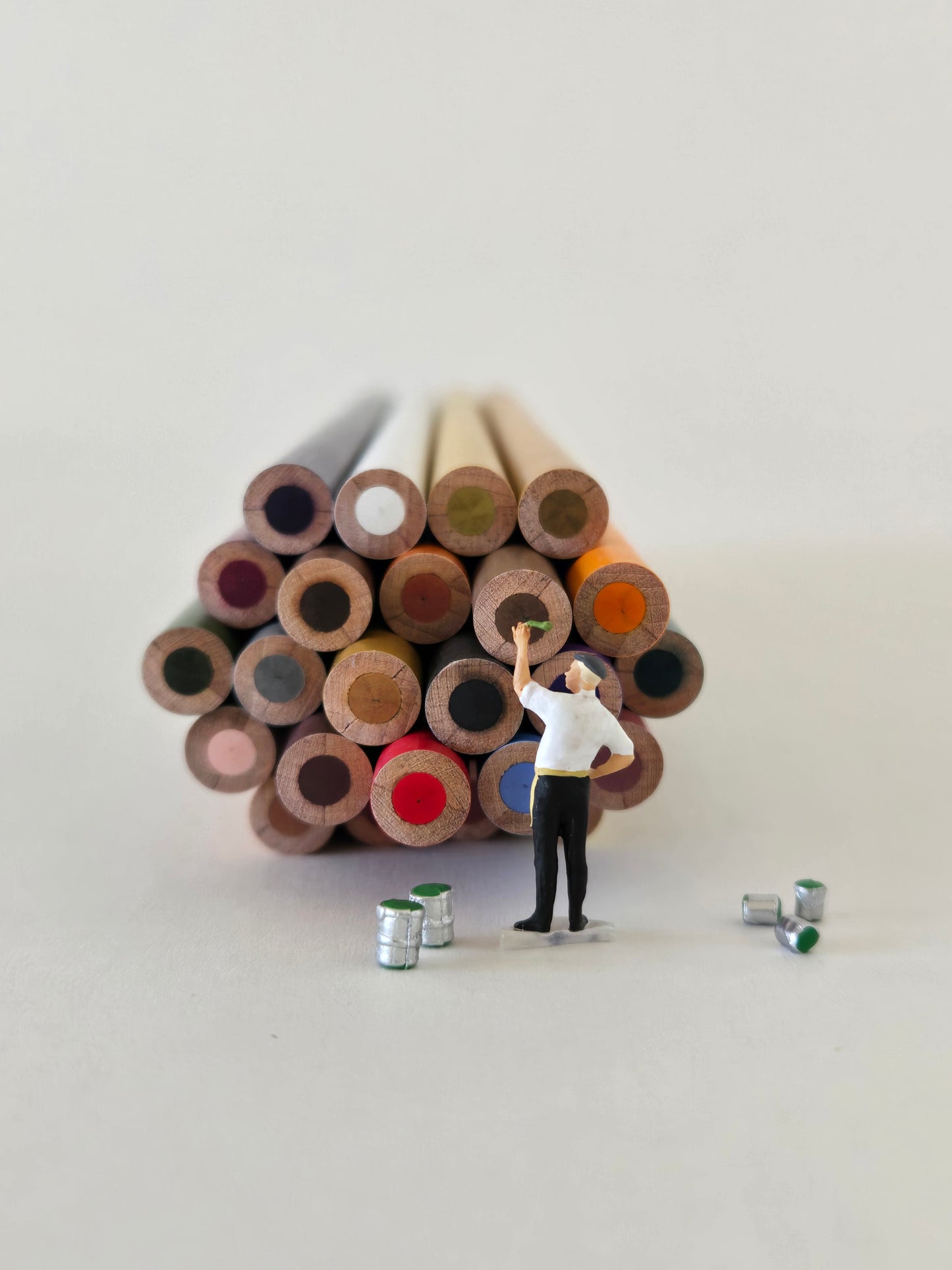 Artist Painting Pencils Greeting Card