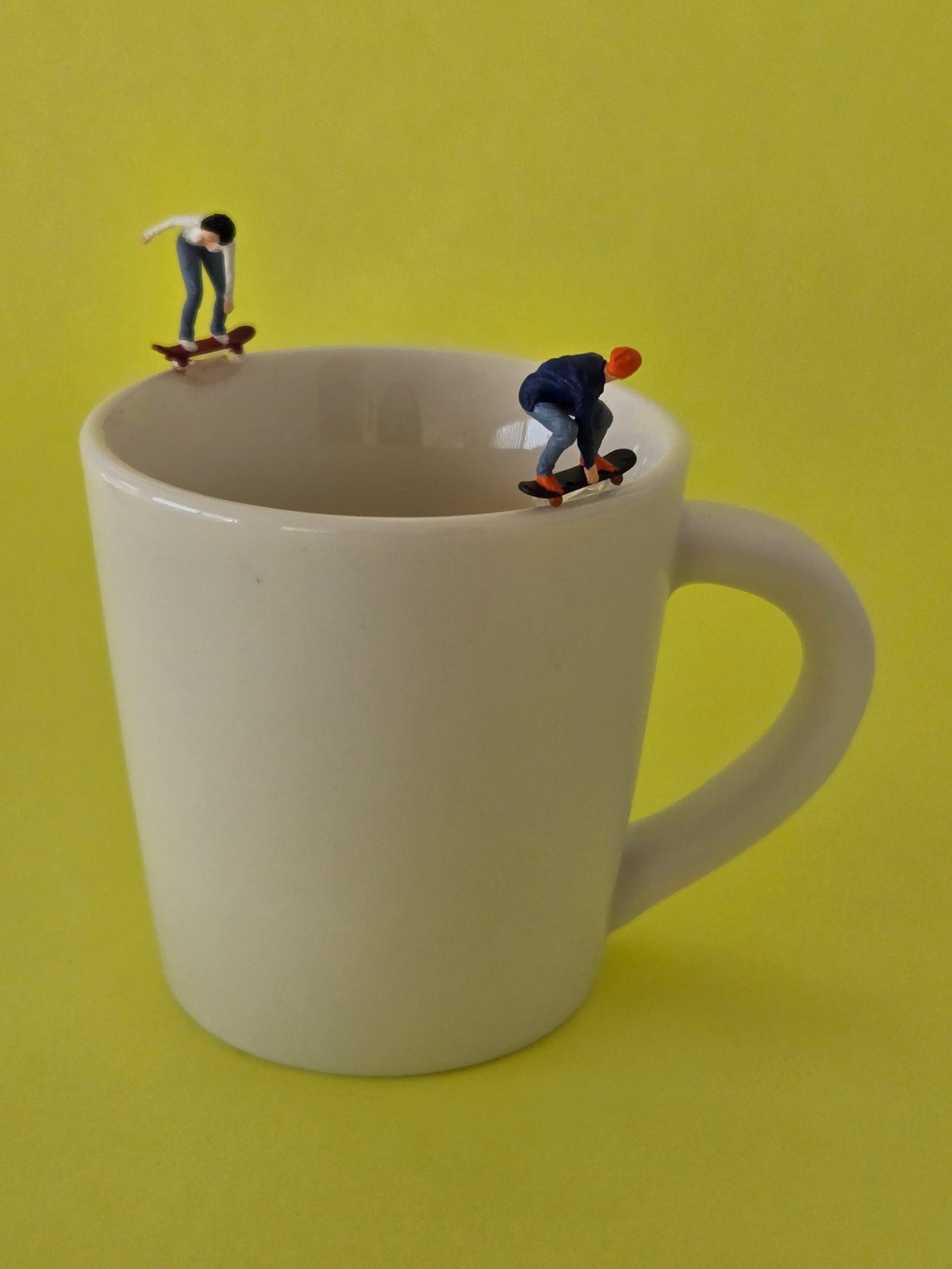 2 Skateboarders on a Cup Greeting Card