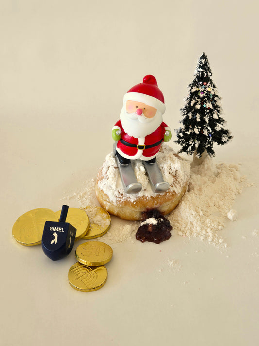 Happy Hanukkah and Merry Christmas Greeting Card