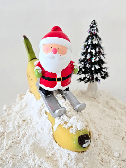 Santa Skiing on Mt. Chiquita Greeting Card