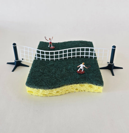Tennis on a Sponge Greeting Card