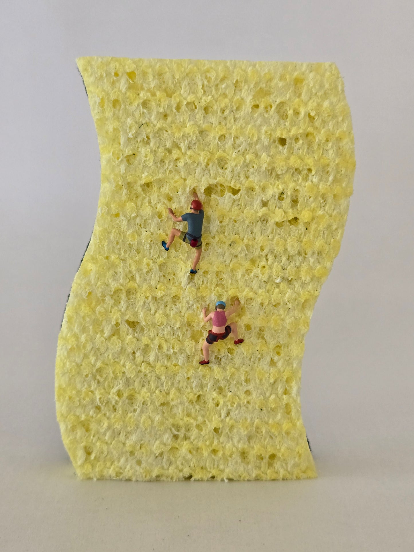 2 Climbers on a Wavy Sponge Greeting Card