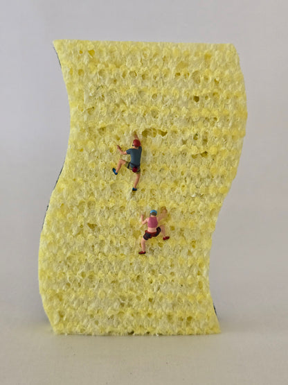 2 Climbers on a Wavy Sponge Greeting Card