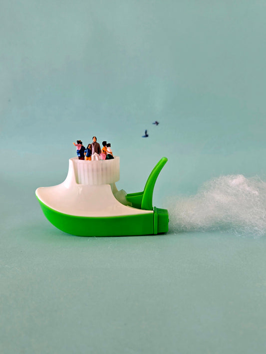 Tug Boat Ride Greeting Card