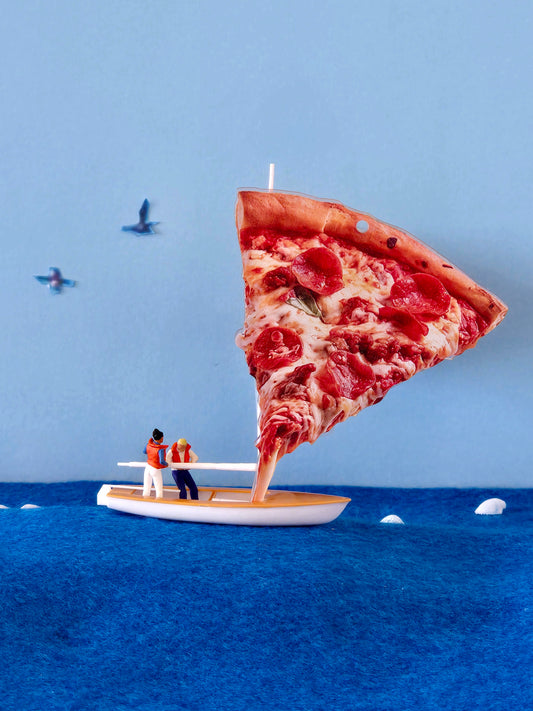 Gone Fishin' on Pizza Friday Greeting Card
