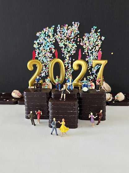 Happy New Year 2027 from The Chocolates band Greeting Card