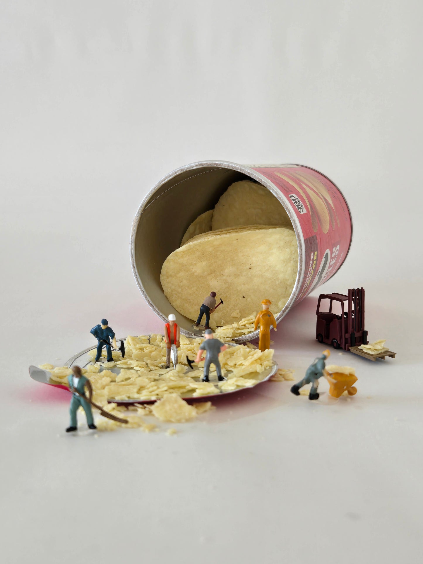 Cleaning Up Potato Chips Greeting Card