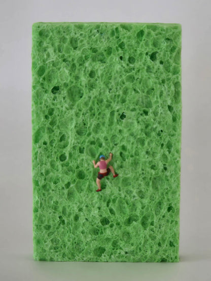 Climber on a Full Sponge Greeting Card