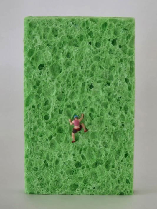 Climber on a Full Sponge Greeting Card